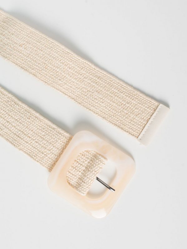 BELT WITH SQUARE BUCKLE