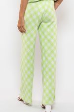 SOFT CHECKED TROUSER GREEN