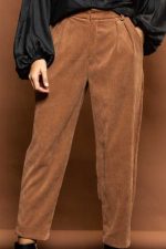 CORDUROY TROUSERS WITH PINCE