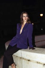 TAILORED DOUBLE-BREASTED BLAZER – PURPLE